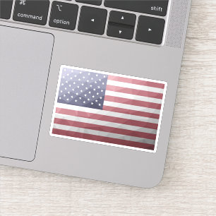 Amerikaanse vlag Rood Wit Blauw Amerika Geometrisc Sticker