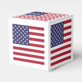 Amerikaanse vlag rood wit en blauw Amerikaans patr Bedankdoosjes (Voorkant Zijde)