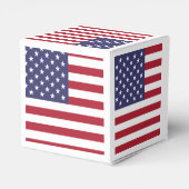 Amerikaanse vlag rood wit en blauw Amerikaans patr Bedankdoosjes (Achterkant)