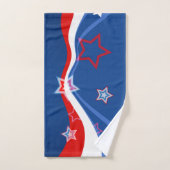 Amerikaanse vlag rood wit en blauw bad handdoek (Handdoek)