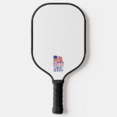 Amerikaanse vlag Rood wit en blauw Pickleball Paddle (Achterkant)