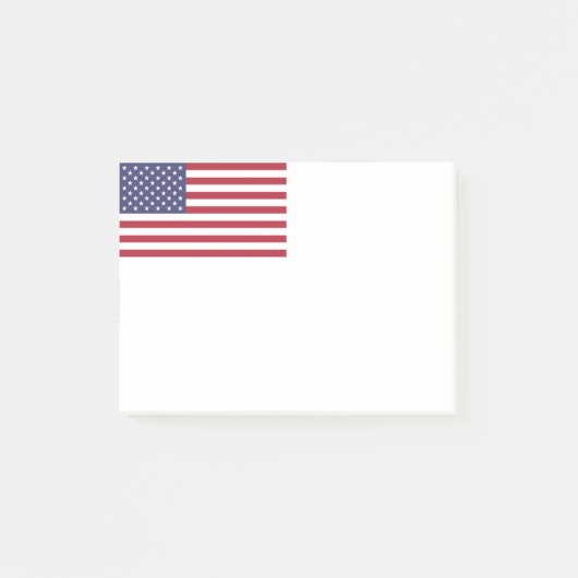 Amerikaanse vlag rood wit en blauw post-it® notes (Voorkant)