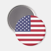 Amerikaanse vlag Round Magnet Magneet (Voorkant / Achterkant)