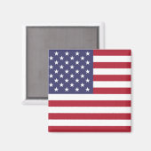 Amerikaanse vlag Round Magnet Magneet (Voorkant / Achterkant)