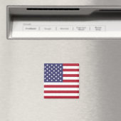 Amerikaanse vlag Round Magnet Magneet (Insitu (Vaatwasser))