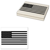 Amerikaanse vlag Rubber Art Stempel (Gestempeld)