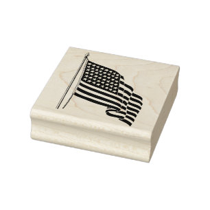 Amerikaanse vlag Rubber Stamp Rubberstempel