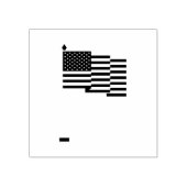 Amerikaanse vlag 	rubberstempel (Afrduk)