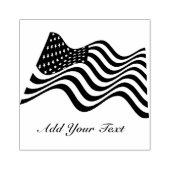 Amerikaanse vlag 	rubberstempel (Afrduk)