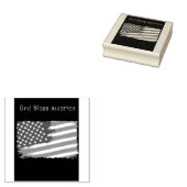 Amerikaanse vlag rubberstempel aanpasbaar 	rubberstempel (Gestempeld)