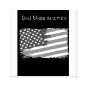 Amerikaanse vlag rubberstempel aanpasbaar 	rubberstempel (Afrduk)