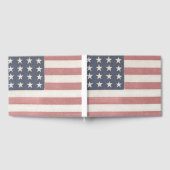 Amerikaanse vlag rustiek gastenboek (Volledig)