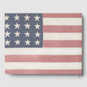Amerikaanse vlag rustiek gastenboek (Achterkant)