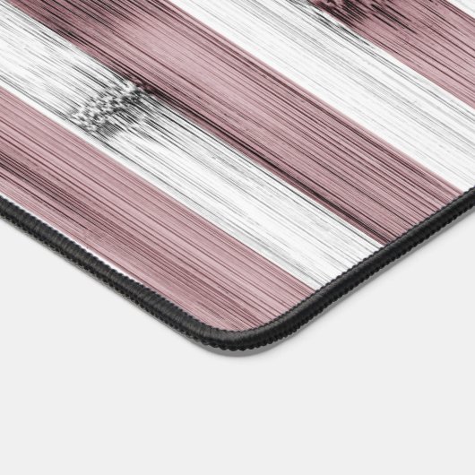 Amerikaanse vlag Rustiek Rood Wit Blauw Hout Ameri Bureaumat (Hoek)