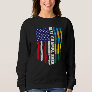 Amerikaanse vlag & Rwanda vlag Beste Grampa Ever P Trui
