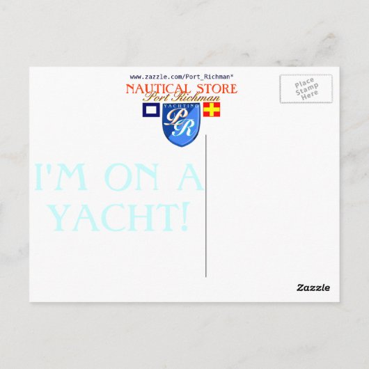 Amerikaanse vlag Sail Boat Nautical Briefkaart (Achterkant)