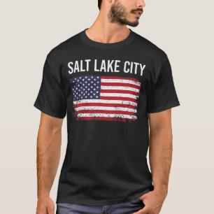Amerikaanse vlag Salt Lake City T-shirt