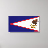 Amerikaanse vlag Samoa Canvas Afdruk (Voorkant)