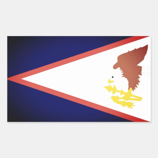 Amerikaanse vlag Samoa Rechthoekige Sticker (Voorkant)