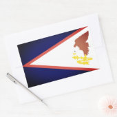 Amerikaanse vlag Samoa Rechthoekige Sticker (Envelop)