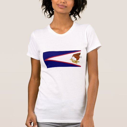 Amerikaanse vlag Samoa T-shirt (Voorkant)