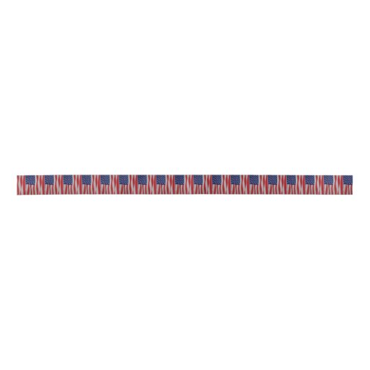Amerikaanse vlag Satin Ribbon Lint (Voorkant)