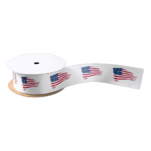 Amerikaanse vlag Satin Ribbon Lint