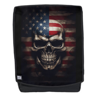 Amerikaanse Vlag Schedel  Rugtassen