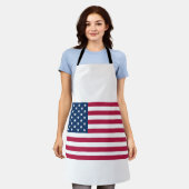 Amerikaanse vlag schort (Gedragen)