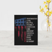 Amerikaanse vlag  scouting wet kaart (Gele Bloem)