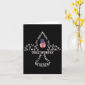 Amerikaanse vlag scouting wet kaart (Gele Bloem)