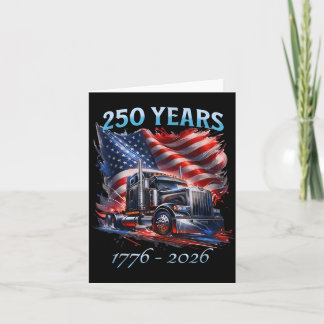 Amerikaanse Vlag Semi Truck Patriottische Trucker Kaart