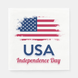 Amerikaanse vlag servet