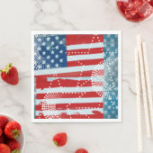 Amerikaanse vlag servet (Insitu)