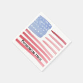 Amerikaanse vlag servetten (Hoek)