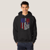 Amerikaanse vlag & Servië vlag beste moeder ooit f Hoodie (Voorkant volledig)