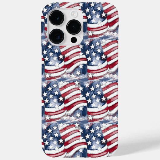 Amerikaanse vlag set Case-Mate iPhone case (Achterkant)