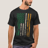 Amerikaanse vlag Shamrock T-Shirt St Patricks (Voorkant)