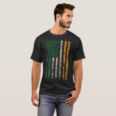 Amerikaanse vlag Shamrock T-Shirt St Patricks (Voorkant volledig)