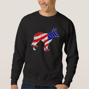 Amerikaanse vlag: Shepherd Patriotic Dog Dad do Trui