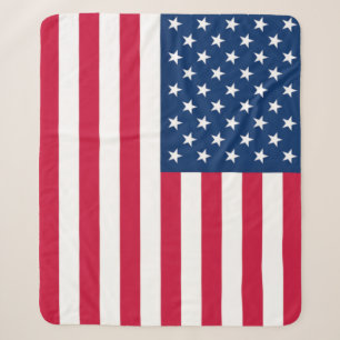 Amerikaanse vlag Sherpa Blanket Deken