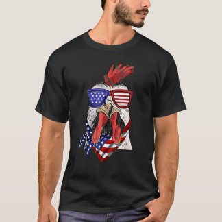 Amerikaanse Vlag Shirt Haan Kip 4 juli Mij