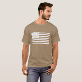 Amerikaanse vlag - Shirt met witte tekst (Voorkant volledig)