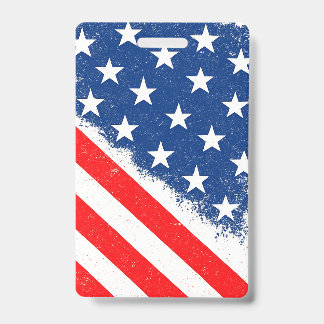 Amerikaanse vlag Shirt USA Patriottische Star Stri Badge