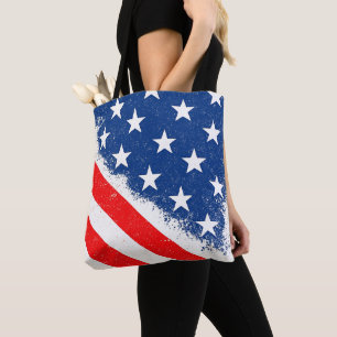 Amerikaanse vlag Shirt USA Patriottische Star Stri Draagtas