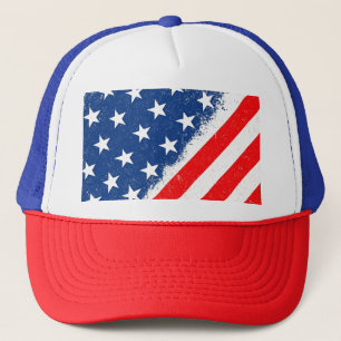 Amerikaanse vlag Shirt USA Patriottische Star Stri Trucker Pet