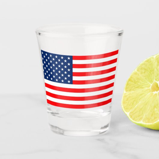 Amerikaanse vlag shot glas (Voorkant)