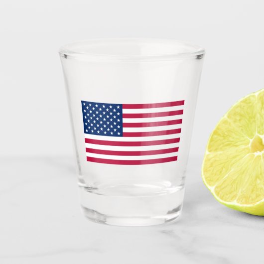 Amerikaanse vlag shot glas (Voorkant)