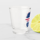 Amerikaanse vlag shot glas (Links)