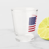 Amerikaanse vlag - Shot Glass Glas (Links)
